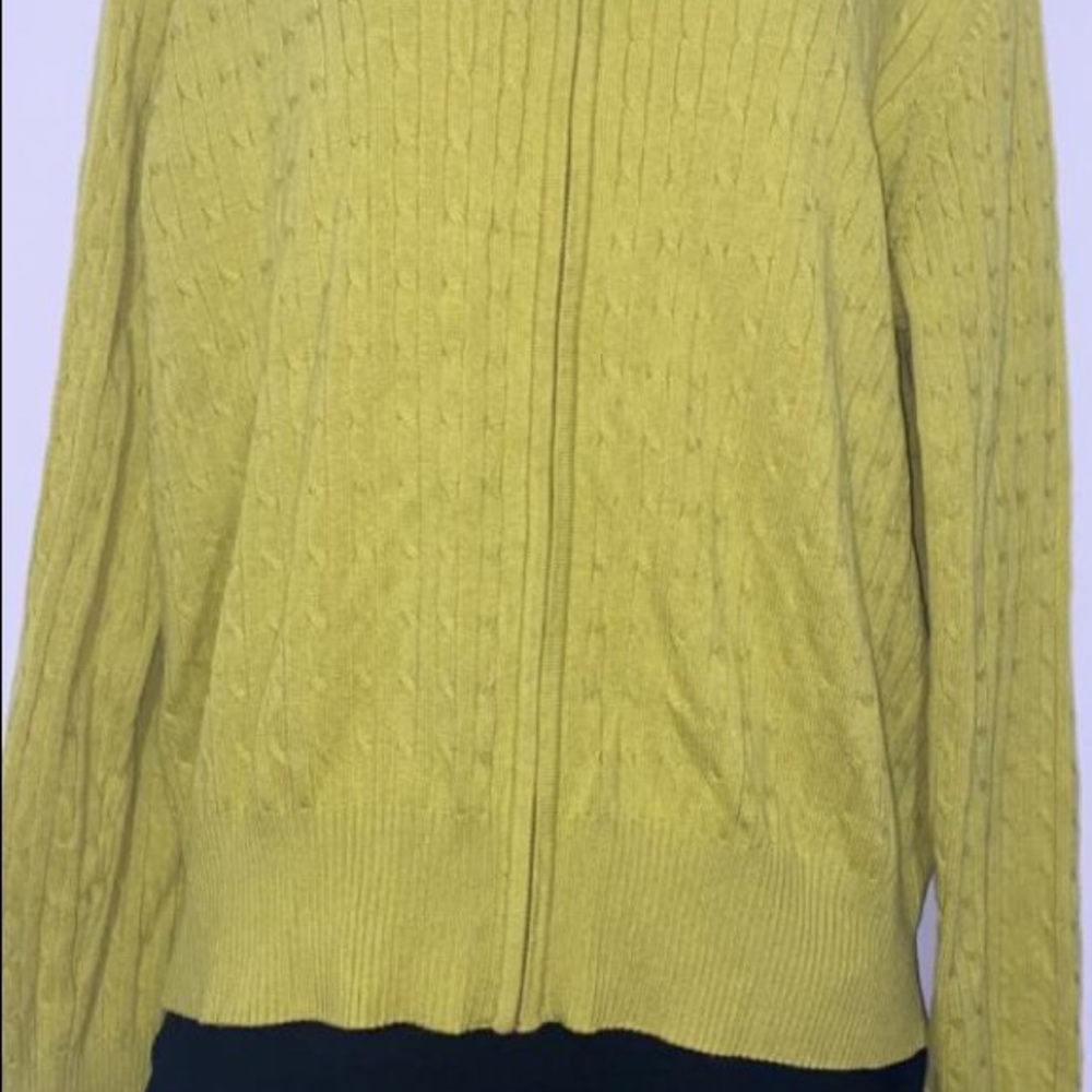 Liz Claiborne zip up hooded sweater size large